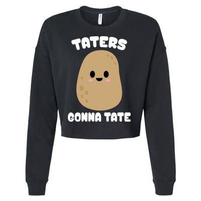Taters Gonna Tate Funny Potato Cropped Pullover Crew