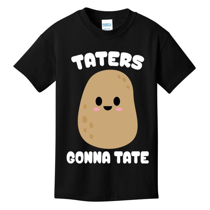 Taters Gonna Tate Funny Potato Kids T-Shirt