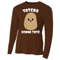 Taters Gonna Tate Funny Potato Cooling Performance Long Sleeve Crew