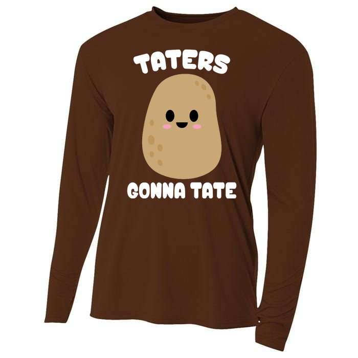 Taters Gonna Tate Funny Potato Cooling Performance Long Sleeve Crew