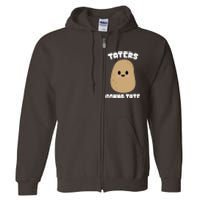 Taters Gonna Tate Funny Potato Full Zip Hoodie