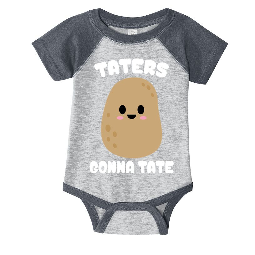 Taters Gonna Tate Funny Potato Infant Baby Jersey Bodysuit