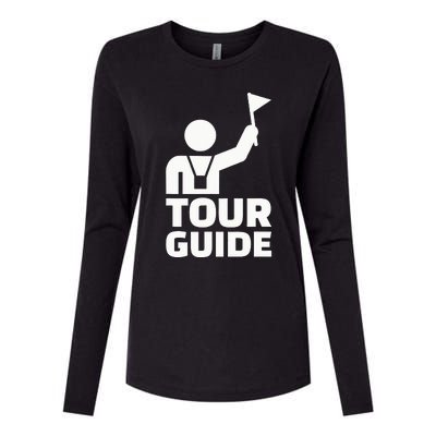 Tour Guide Womens Cotton Relaxed Long Sleeve T-Shirt