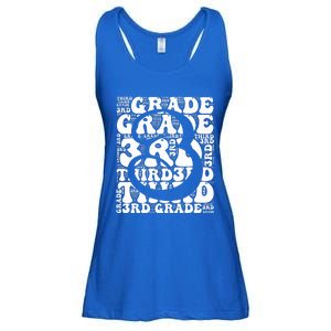 Typography Groovy Third Grade Teacher Back To School Ladies Essential Flowy Tank