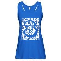 Typography Groovy Third Grade Teacher Back To School Ladies Essential Flowy Tank