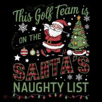 This Golf Team Is On The SantaS Naughty List Wool Snapback Cap