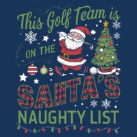 This Golf Team Is On The SantaS Naughty List Golf Towel