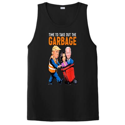 Trump Garbage Truck Humor Election 2024 Biden PosiCharge Competitor Tank