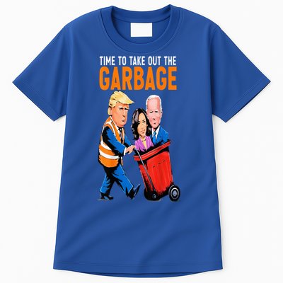 Trump Garbage Truck Humor Election 2024 Biden Tall T-Shirt