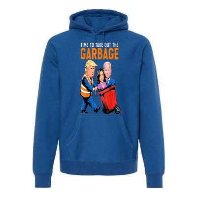 Trump Garbage Truck Humor Election 2024 Biden Premium Hoodie