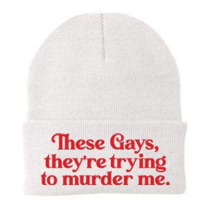 These Gays TheyRe Trying To Murder Me Knit Cap Winter Beanie