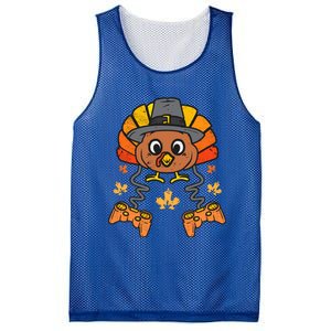 Thanksgiving Gamer Turkey Thanksgiving Turkey Video Game Cute Gift Mesh Reversible Basketball Jersey Tank