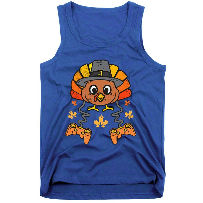 Thanksgiving Gamer Turkey Thanksgiving Turkey Video Game Cute Gift Tank Top