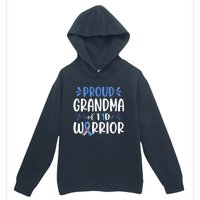 T1D Grandma Type 1 Diabetes Awareness Gift Urban Pullover Hoodie