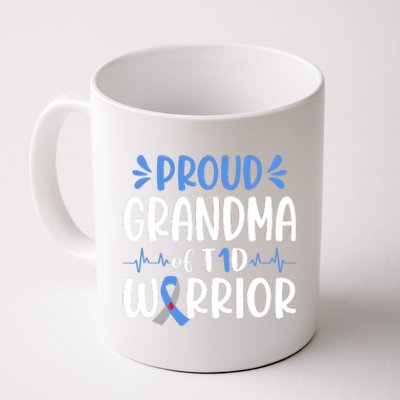 T1D Grandma Type 1 Diabetes Awareness Gift Coffee Mug