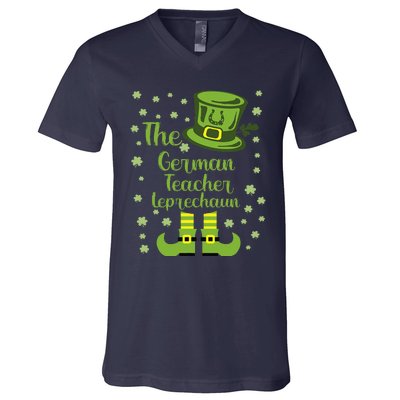 The German Teacher Leprechaun Group Matching St Patricks Day V-Neck T-Shirt