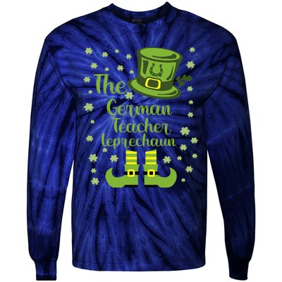 The German Teacher Leprechaun Group Matching St Patricks Day Tie-Dye Long Sleeve Shirt