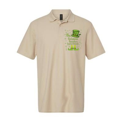 The German Teacher Leprechaun Group Matching St Patricks Day Softstyle Adult Sport Polo