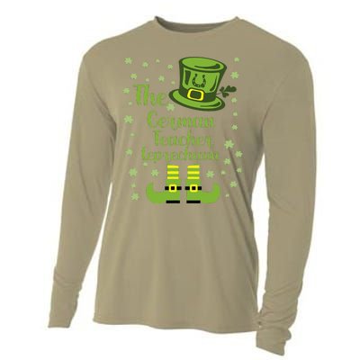 The German Teacher Leprechaun Group Matching St Patricks Day Cooling Performance Long Sleeve Crew