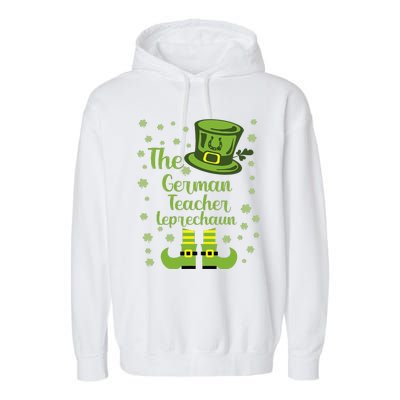 The German Teacher Leprechaun Group Matching St Patricks Day Garment-Dyed Fleece Hoodie