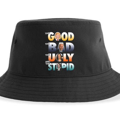 The Good Trump The Bad Biden The Good The Bad The Ugly Sustainable Bucket Hat