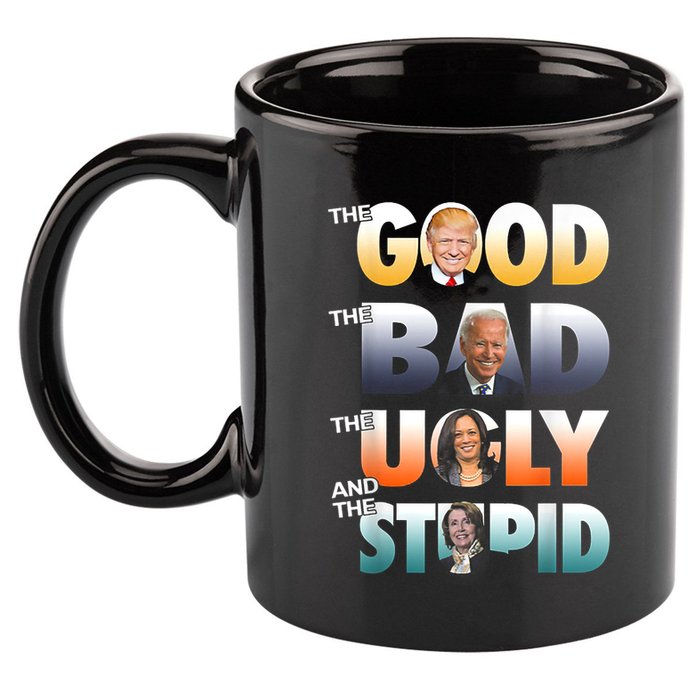 The Good Trump The Bad Biden The Good The Bad The Ugly 11oz C Handle Ceramic Mug