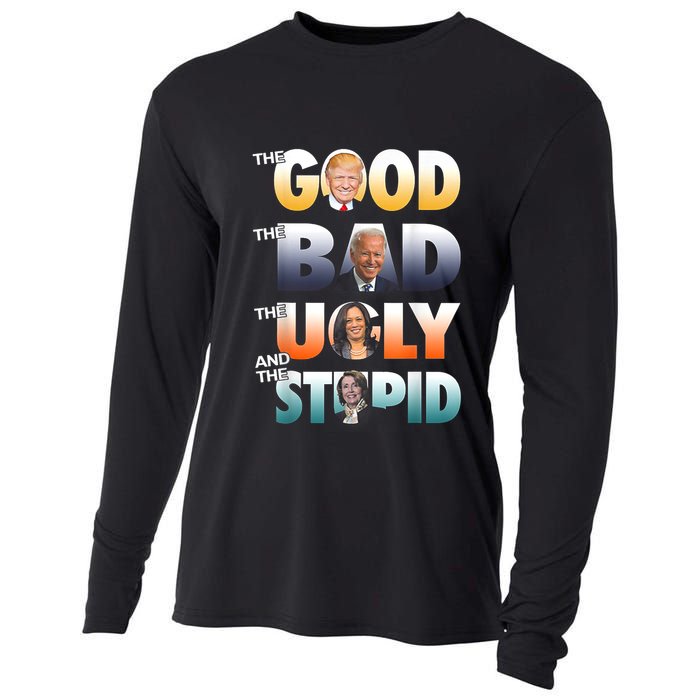 The Good Trump The Bad Biden The Good The Bad The Ugly Cooling Performance Long Sleeve Crew