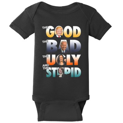 The Good Trump The Bad Biden The Good The Bad The Ugly Baby Bodysuit