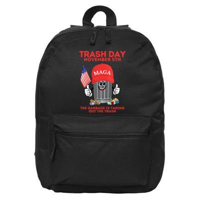 Trump Garbage Trash Day November 5 Garbage Taking Out Trash 16 in Basic Backpack