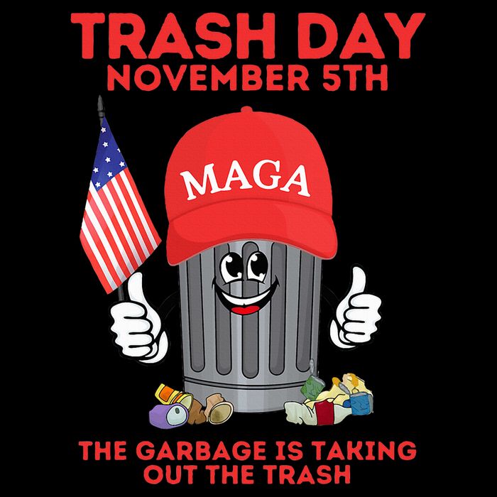 Trump Garbage Trash Day November 5 Garbage Taking Out Trash 16 in Basic Backpack