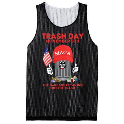 Trump Garbage Trash Day November 5 Garbage Taking Out Trash Mesh Reversible Basketball Jersey Tank