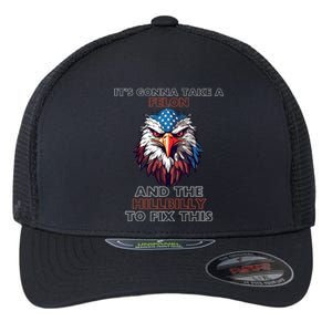 TrumpItS Gonna Take A Felon And The Hillbilly To Fix This Flexfit Unipanel Trucker Cap