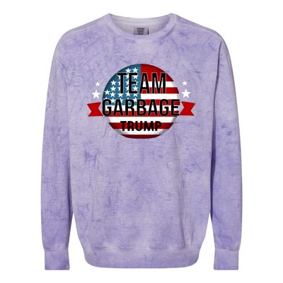 Team Garbage Trump Colorblast Crewneck Sweatshirt