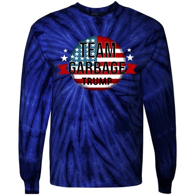 Team Garbage Trump Tie-Dye Long Sleeve Shirt