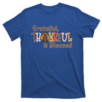 Turkey Grateful Thankful Blessed Thanksgiving Cool Gift T-Shirt