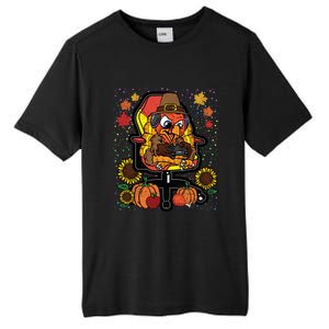 Turkey Gamer Thanksgiving Day Gaming VideoGame Gamer Gift Tall Fusion ChromaSoft Performance T-Shirt