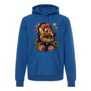 Turkey Gamer Thanksgiving Day Gaming VideoGame Gamer Gift Premium Hoodie