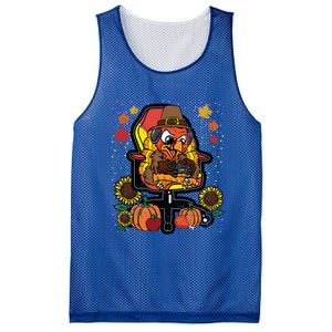 Turkey Gamer Thanksgiving Day Gaming VideoGame Gamer Gift Mesh Reversible Basketball Jersey Tank