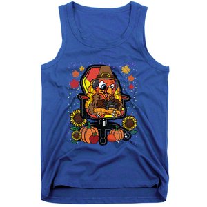 Turkey Gamer Thanksgiving Day Gaming VideoGame Gamer Gift Tank Top