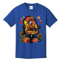 Turkey Gamer Thanksgiving Day Gaming VideoGame Gamer Gift Kids T-Shirt