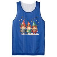 Three Gnomies Tree Christmas Cute Xmas Three Gnomies Gift Mesh Reversible Basketball Jersey Tank