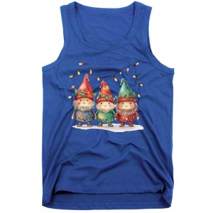 Three Gnomies Tree Christmas Cute Xmas Three Gnomies Gift Tank Top