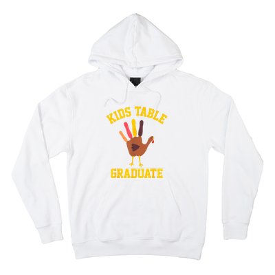 Table Graduate Thanksgiving Turkey Handprint Hoodie