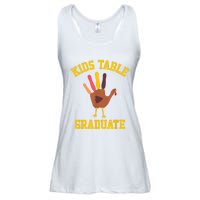 Table Graduate Thanksgiving Turkey Handprint Ladies Essential Flowy Tank