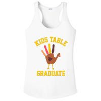 Table Graduate Thanksgiving Turkey Handprint Ladies PosiCharge Competitor Racerback Tank