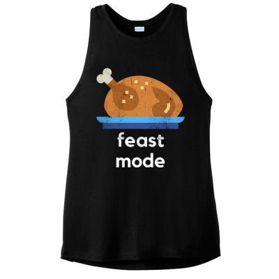 Turkey Gift Thanksgiving 2020 Funny Autumn Feast Mode Funny Gift Ladies PosiCharge Tri-Blend Wicking Tank