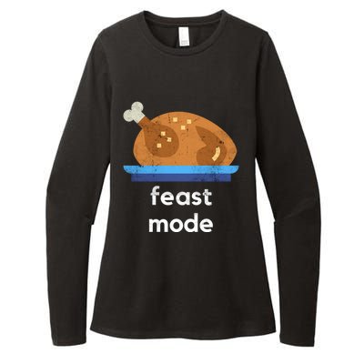 Turkey Gift Thanksgiving 2020 Funny Autumn Feast Mode Funny Gift Womens CVC Long Sleeve Shirt