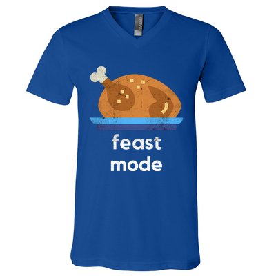 Turkey Gift Thanksgiving 2020 Funny Autumn Feast Mode Funny Gift V-Neck T-Shirt