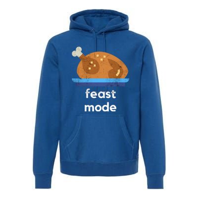 Turkey Gift Thanksgiving 2020 Funny Autumn Feast Mode Funny Gift Premium Hoodie