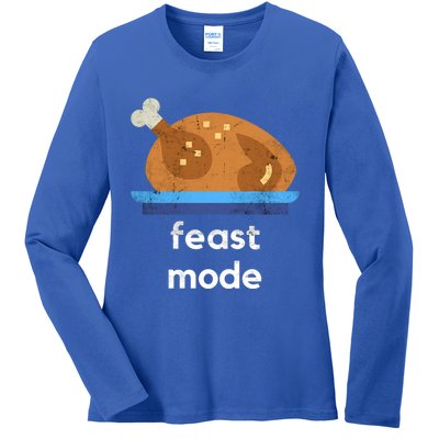 Turkey Gift Thanksgiving 2020 Funny Autumn Feast Mode Funny Gift Ladies Long Sleeve Shirt